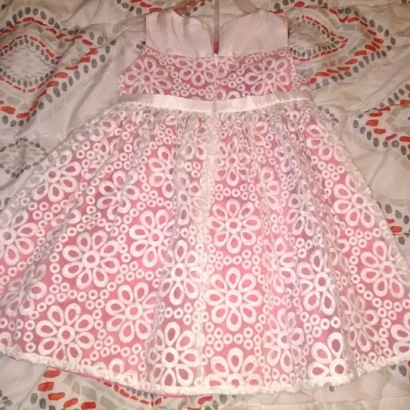 🌷Cream and Pink Gymboree dress size2t - Picture 4 of 5